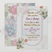 Moderne Hochzeitskarten  Einladung (Vorne/Hinten)