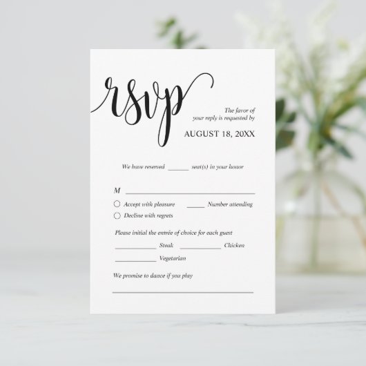 Moderne Hochzeitskarten - UAWG Einladung (Stehend Vorderseite)