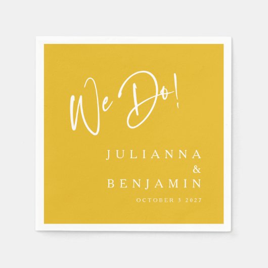 Moderne Hochzeitskunst nach Maß! Serviette (Vorderseite)