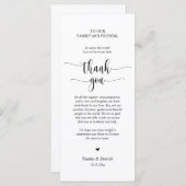 Moderne Hochzeitsmahlzeiten dank Karte (Vorne/Hinten)