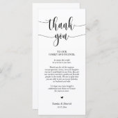 Moderne Hochzeitsmahlzeiten dank Karte (Vorne/Hinten)