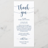 Moderne Hochzeitsmahlzeiten dank Karte (Vorderseite)