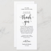 Moderne Hochzeitsmahlzeiten dank Karte (Vorne/Hinten)