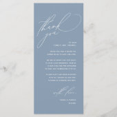 Moderne Hochzeitsmahlzeiten dank Karte (Vorderseite)