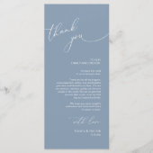 Moderne Hochzeitsmahlzeiten dank Karte (Vorderseite)