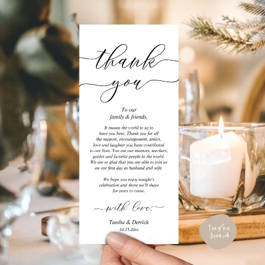 Moderne Hochzeitsmahlzeiten dank Karte