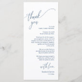 Moderne Hochzeitsmahlzeiten dank Karte (Vorderseite)