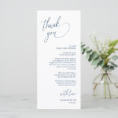 Moderne Hochzeitsmahlzeiten dank Karte (Stehend Vorderseite)