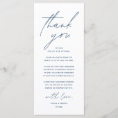 Moderne Hochzeitsmahlzeiten dank Karte (Vorderseite)