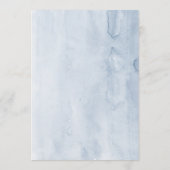 Moderne Hochzeitsmenüs in Navy Blau und Rosa Programm (Rückseite)