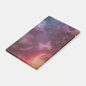 Moderne Hochzeitsnacht-Sternengalaxie-Konstellatio Post-it Klebezettel (angewinkelt)