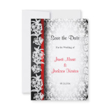 Moderne Hochzeitsohle in Weiß, Schwarz und Rot