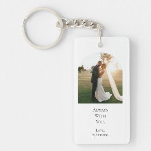 Moderne Hochzeitspaar-Jubiläum 3-Foto-Collage Schlüsselanhänger