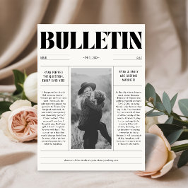 Moderne Hochzeitspapiere Save the Date Fotokarte