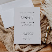 Moderne Hochzeitsplanung Einladung