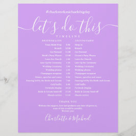 Moderne Hochzeitsplanung Lavendel Flieder