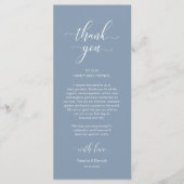 Moderne Hochzeitsplattform dank Karte (Vorderseite)