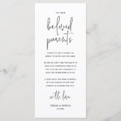 Moderne Hochzeitsplattform dank Karte (Vorderseite)