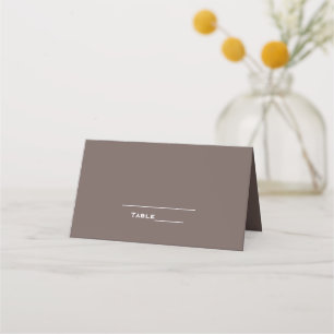 Moderne Hochzeitsplatzkarte aus Baumrinde Platzkarte