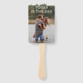 Moderne Hochzeitsprogramme Fans heute mit Foto Fächer (Vorderseite)