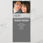 Moderne Hochzeitsprogramme für Foto Programm (Vorderseite)