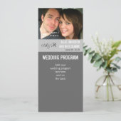 Moderne Hochzeitsprogramme für Foto Programm (Stehend Vorderseite)