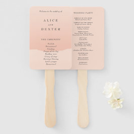 Moderne Hochzeitsprogramme für Minimalistische Ros Fächer