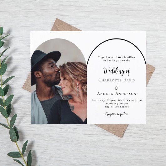 Moderne Hochzeitsreise mit Foto