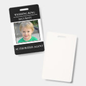 Moderne Hochzeitsring-Sicherheit - Trägerring-Abze Ausweis (Vorder- & Rückseite)