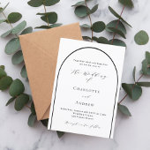 Moderne Hochzeitsschrift Einladung