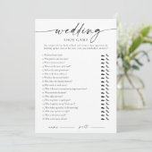 Moderne Hochzeitsschuh-Spiel Einladung (Stehend Vorderseite)