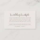 Moderne Hochzeitsseite QR Code UAWG Enclosure Card Begleitkarte (Vorderseite)