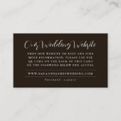 Moderne Hochzeitsseite QR Code UAWG Enclosure Card Visitenkarte (Vorderseite)