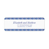 Moderne Hochzeitssemble-Rücksendeadresse (Vorne)