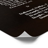 Moderne Hochzeitssitzkarte mit Foto Poster (Ecke)