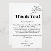 Moderne Hochzeitsstätte dank Karte (Vorne/Hinten)