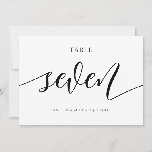 Moderne Hochzeitsstichtungen - Kalligrafie - 7 Einladung (Vorderseite)