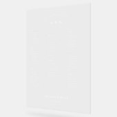 Moderne Hochzeitsstift Acrylschild (Winkel)