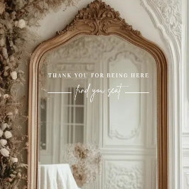 Moderne Hochzeitsstift mit elegantem Stil Fensteraufkleber