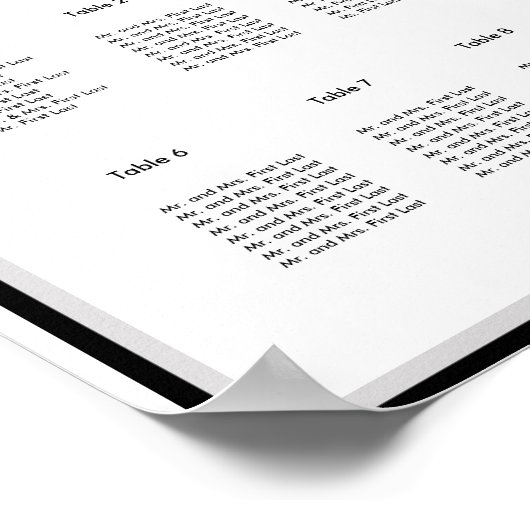 Moderne Hochzeitsstift Poster (Ecke)