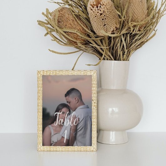 Moderne Hochzeitsstiftung Foto minimalistische Tis Tischnummer