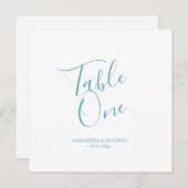 Moderne Hochzeitsstiftung Tischnummer (Vorne/Hinten)