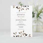 Moderne Hochzeitsstipps Einladung (Stehend Vorderseite)