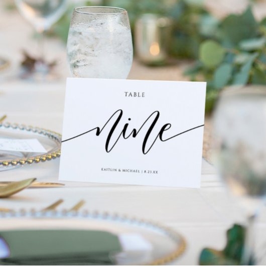 Moderne Hochzeitsstipps - Kalligrafie - 9 Einladung