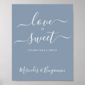 Moderne Hochzeitsszene Liebe Sweet Personalisiert  Poster (Vorne)