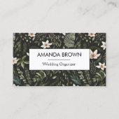Moderne Hochzeitsszene Wasserfarben-Muster Visitenkarte (Vorderseite)