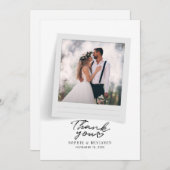 Moderne Hochzeitsszitate - Fotos - Vielen Dank Dankeskarte (Vorne/Hinten)