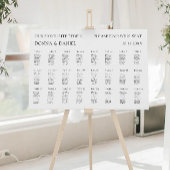 Moderne Hochzeitstabelle Poster