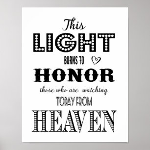 Moderne Hochzeitstafel In Gedenken an einen gelieb Poster