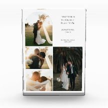 Moderne Hochzeitstag-Fotocollage für Paare mit 4 F